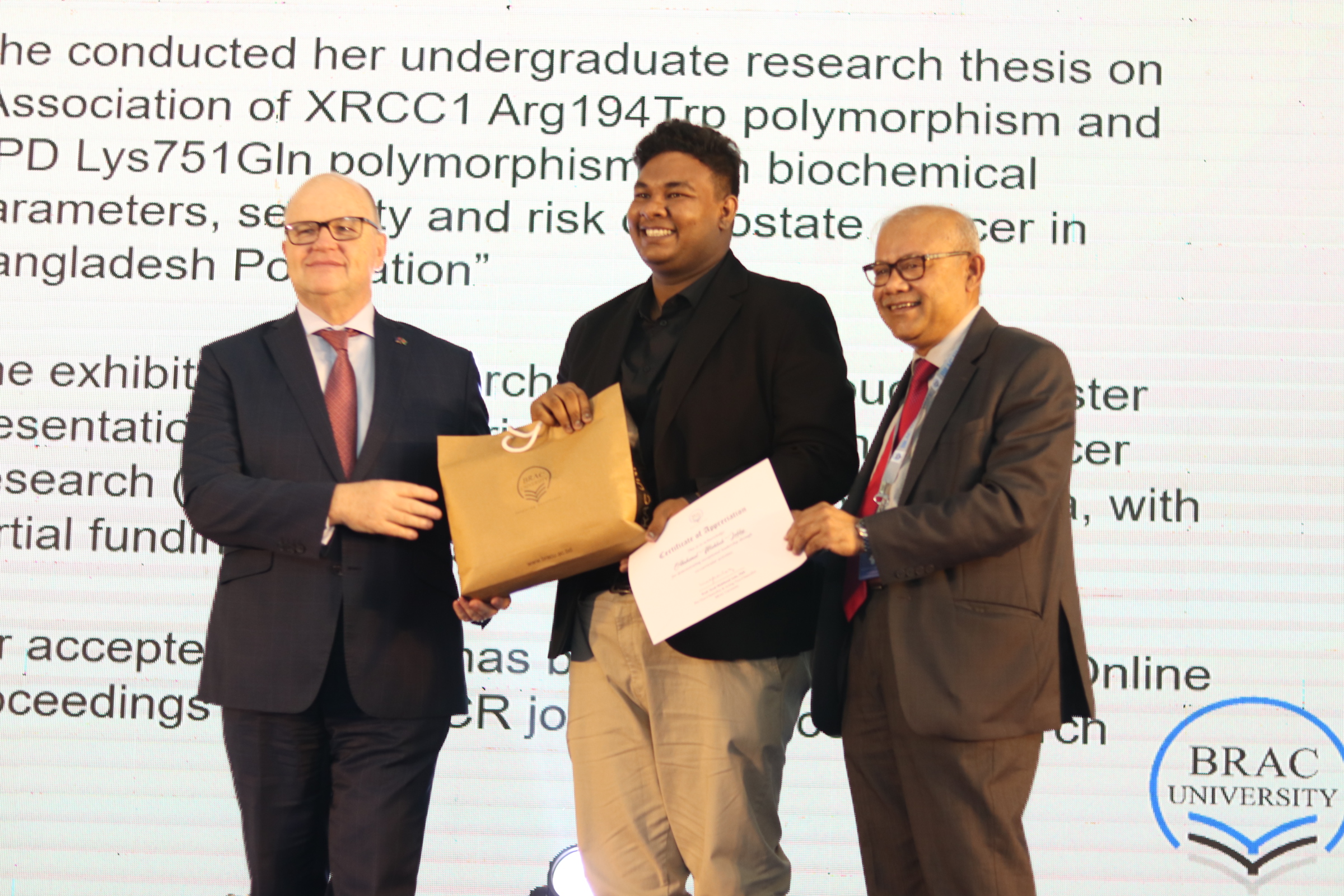 Special Recognition Award by BRAC University logo